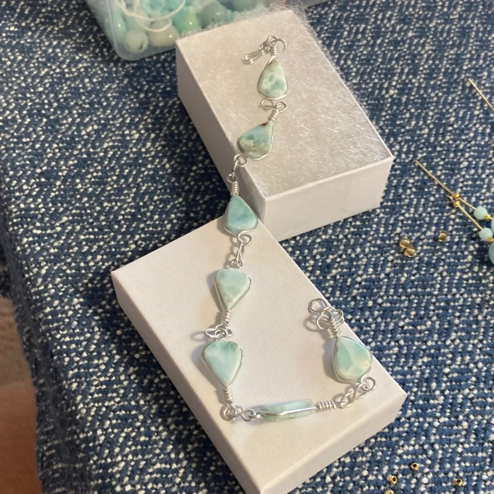 Larimar Bracelet Straight from the DominicanRepublic - Picture 3 of 3